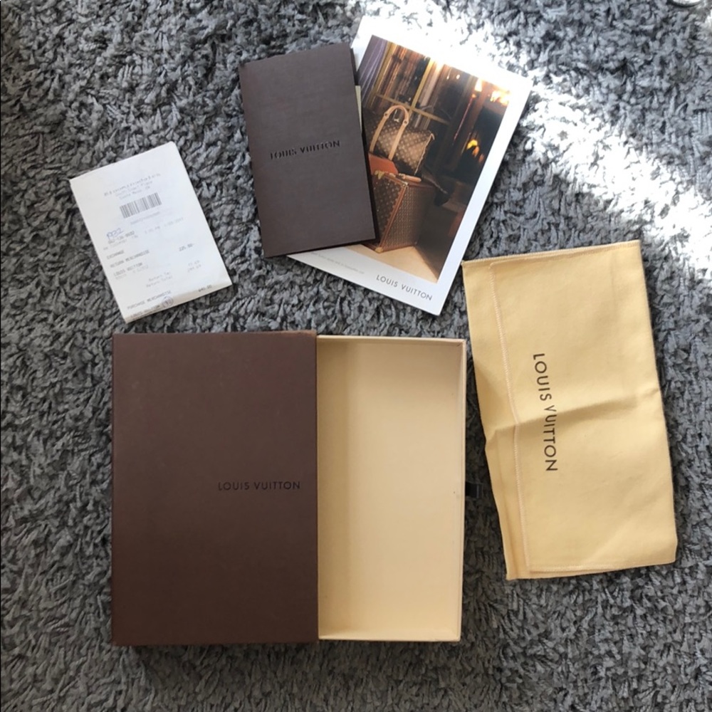 Louis Vuitton Zippy Wallet Dust Bag Receipt